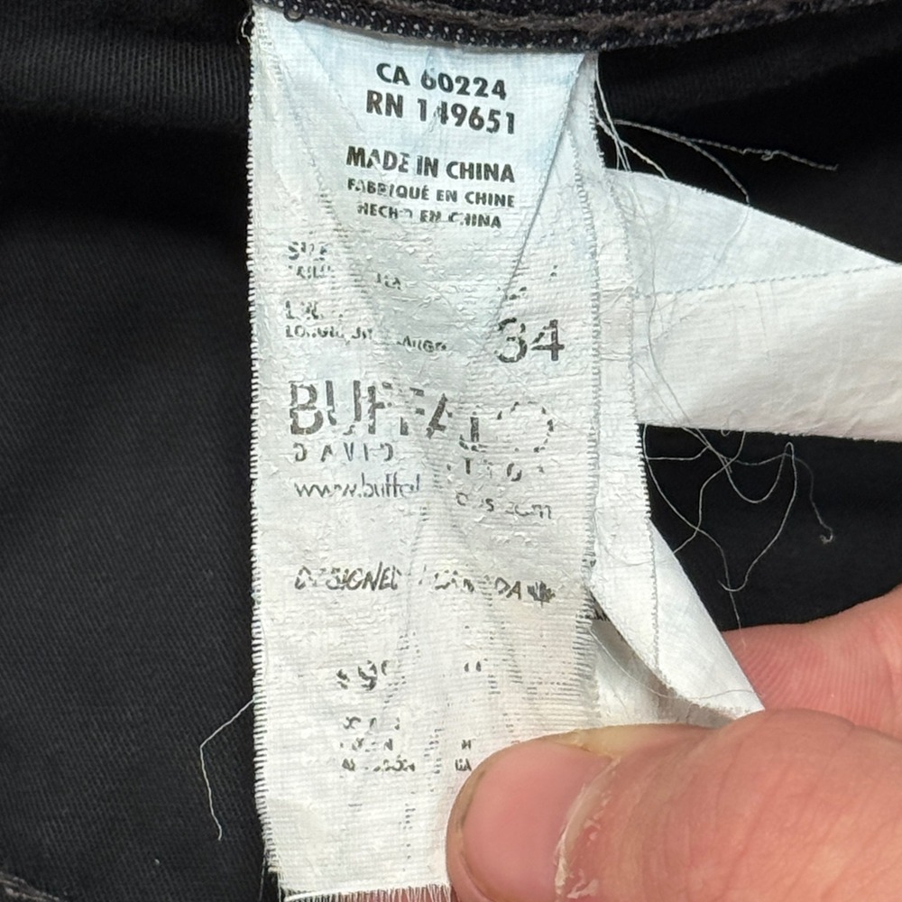 Buffalo David Bitton Jeans Men's 32x34 Blue Dark Wash Driven-X Straight Stretch - Picture 9 of 9